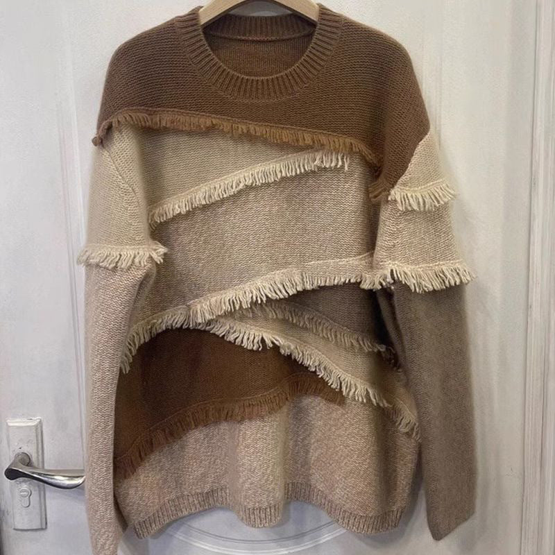 Damen Strickpullover mit Tassel-Design für Herbst/Winter – Bild 4 | LuxeStyle
