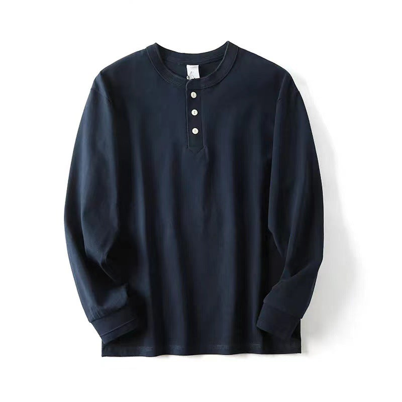 Einfarbiges Herrenpullover-Shirt – Bild 3 | LuxeStyle