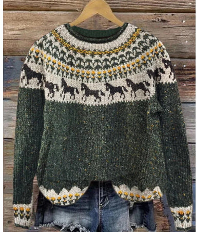 Damen Sweatshirt mit 3D-Effekt Print