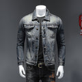 Jeansjacke für Herren mit Reverskragen – Bild 7 | LuxeStyle