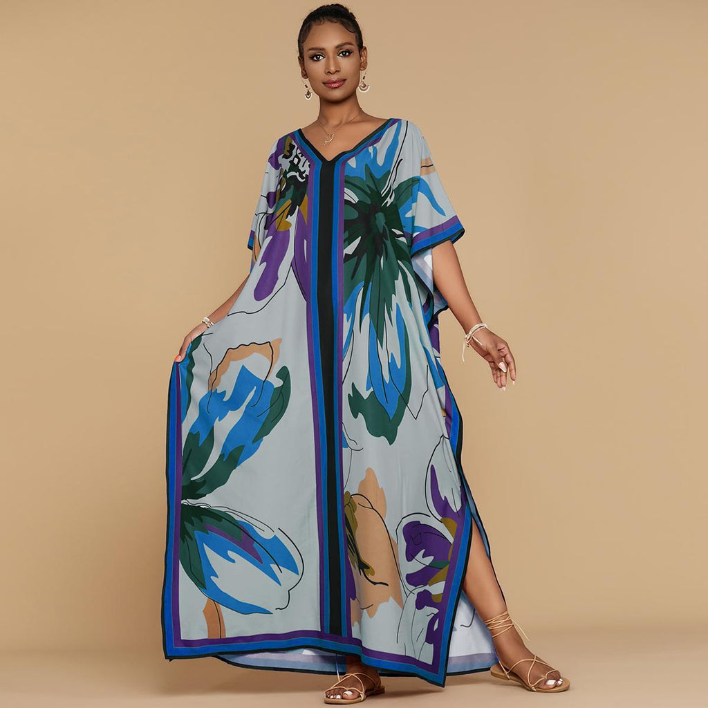 Ethno-Kleid mit Fledermausärmeln – Bild 1 | LuxeStyle