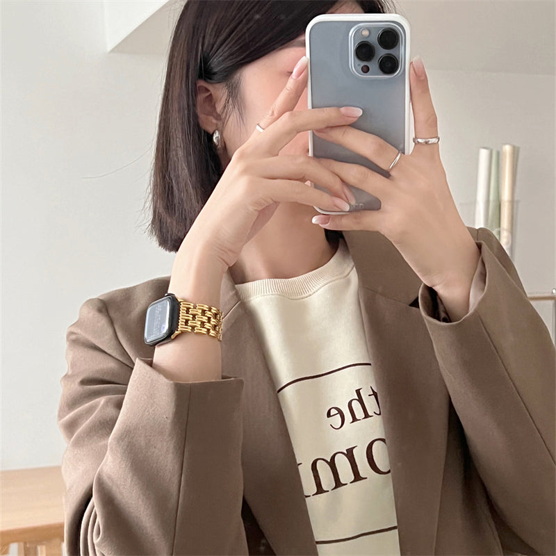 Farbneutrales Edelstahl-Armband für Apple Watch – Bild 3 | LuxeStyle