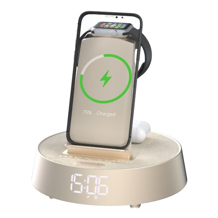 Bluetooth-Lautsprecher mit Wecker und Ladefunktion