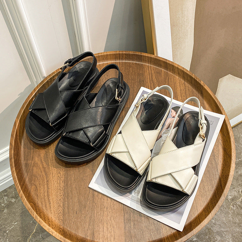 Leder Plateau Sandalen – Bild 3 | LuxeStyle