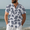 Strand-Kurzarmhemd für Herren mit Blumenmuster – Bild 10 | LuxeStyle