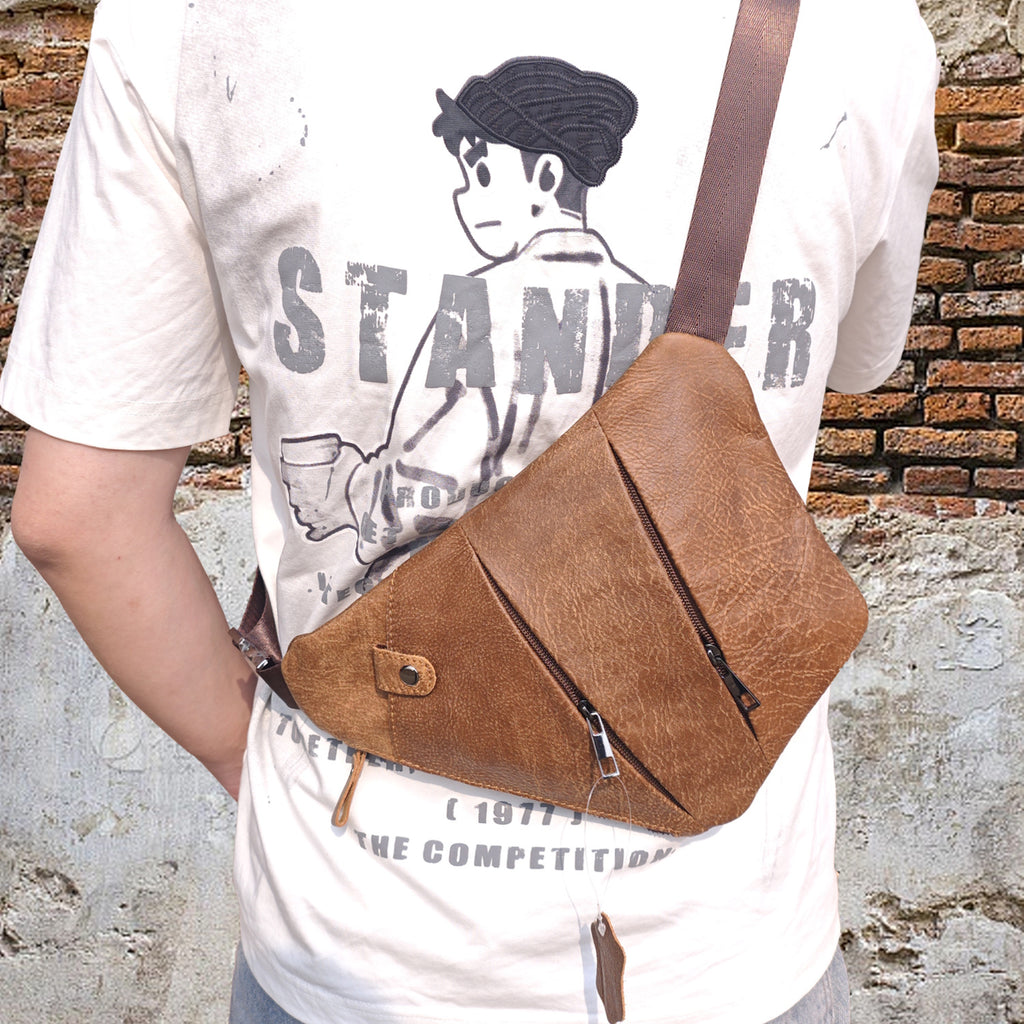 Crossbody Tasche aus echtem Rindsleder mit mehreren Taschen | LuxeStyle