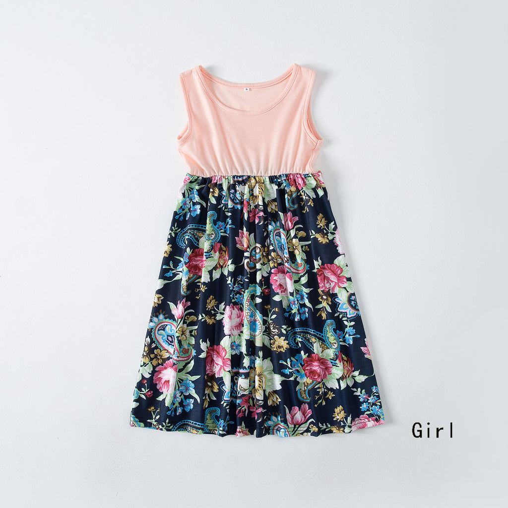 Partnerlook Langarmkleid mit Print