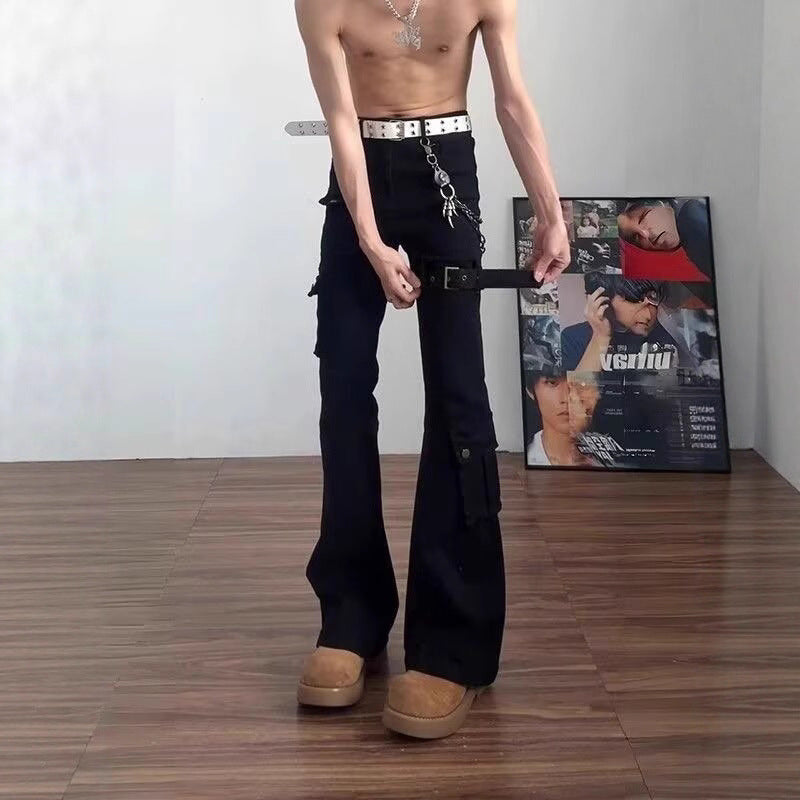 Strap-flared Denim Jeans für Herren