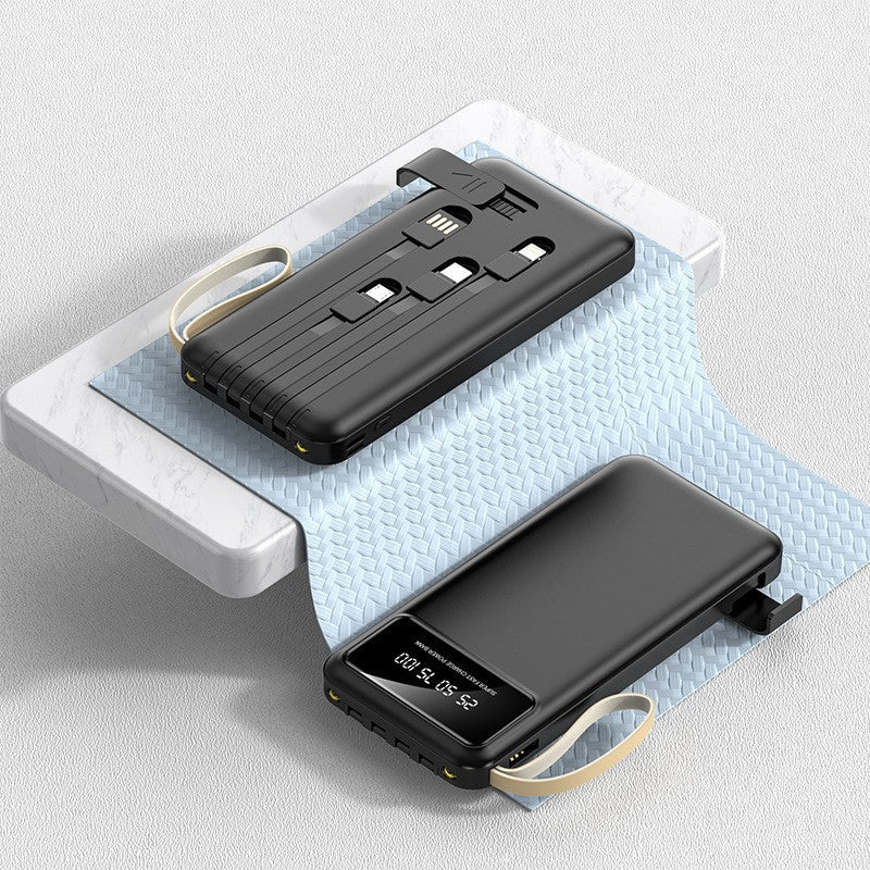 Power Bank mit Schnellladung & integriertem Kabel