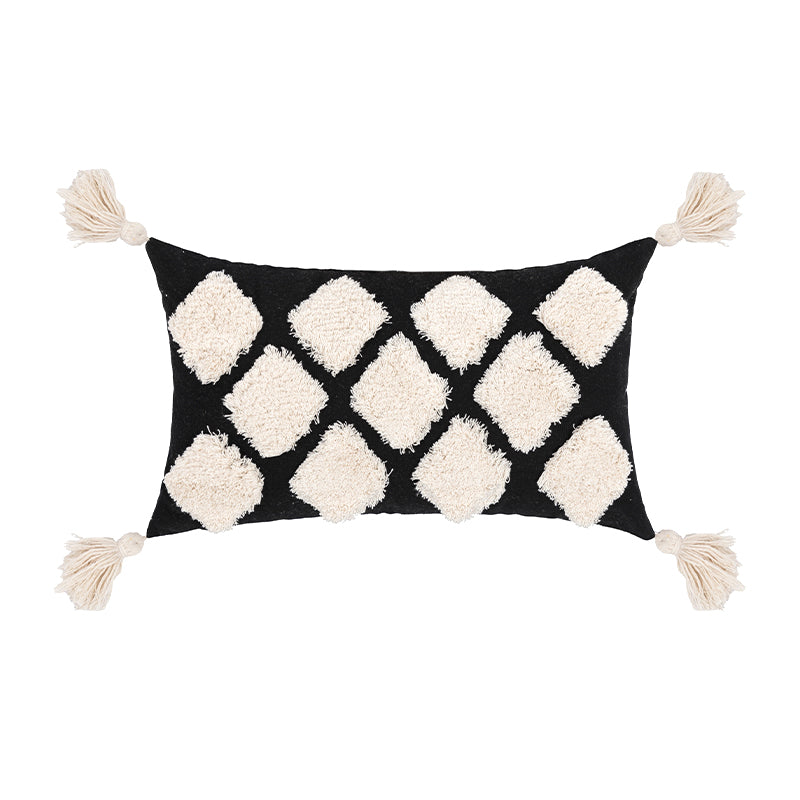 Boho Kissenhülle mit Quasten