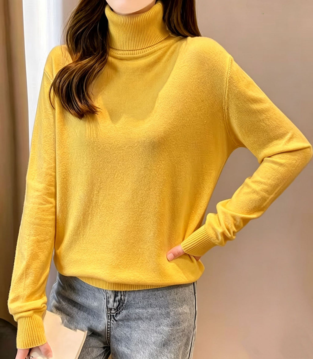 Damen Rollkragenpullover – Eleganter Strick