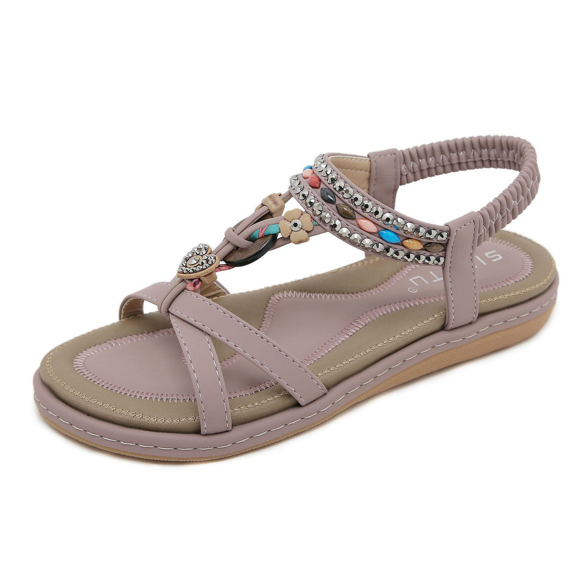 Strand-Sandalen mit Glitzersteinen – Bild 10 | LuxeStyle