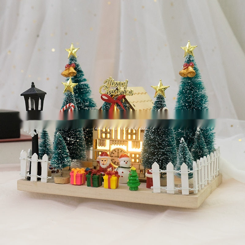 Weihnachts-Holzhütte mit LED-Beleuchtung – Bild 3 | LuxeStyle