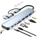 USB-C 7-in-1 Dock mit HDMI-Ausgang und Kabeltrennung | LuxeStyle
