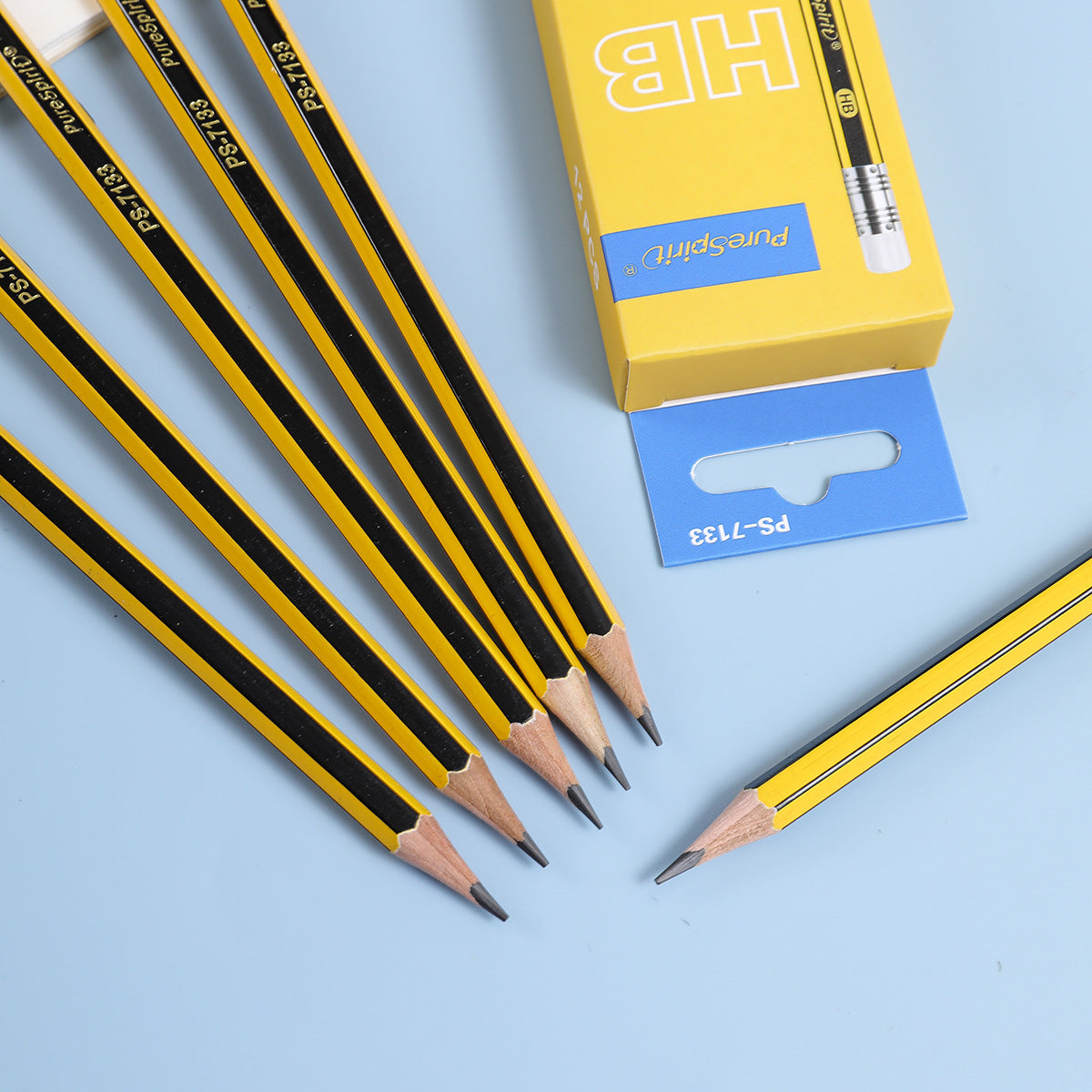 12er-Set HB Bleistifte mit Radiergummi – Bild 3 | LuxeStyle