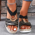 Keilabsatz-Sandalen mit Hanfseil & Metallschnalle – Bild 14 | LuxeStyle