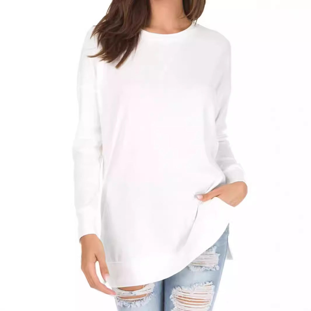 Pullover mit Kettendetail und Rundhalsausschnitt