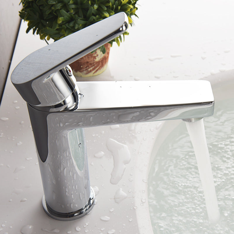 Quadratischer Kupfer-Wasserhahn für Waschtisch