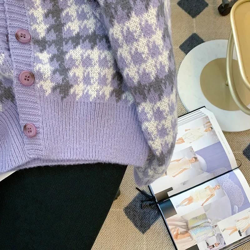 Kuscheliger Strickcardigan im Japan-Stil