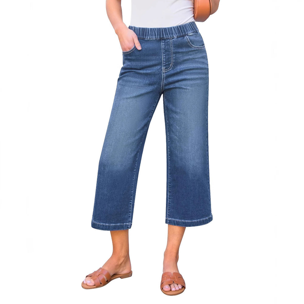 Damen-Hochbund-Stretchjeans