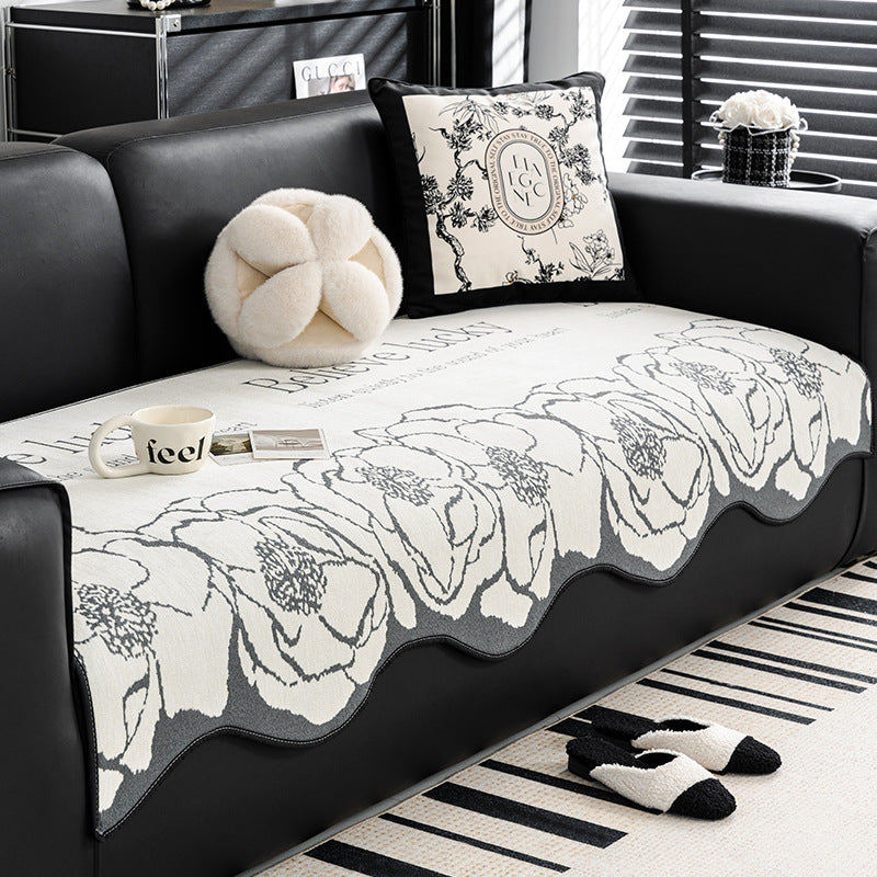 Sofakissen mit Pflanzen-Blumen-Muster, Licht-Luxus-Stil