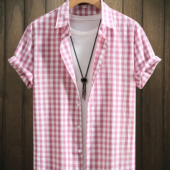 Herren Kurzarmhemd mit modischem Print – Bild 6 | LuxeStyle