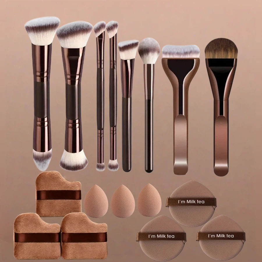 Kaffeebraune Make-up-Pinsel