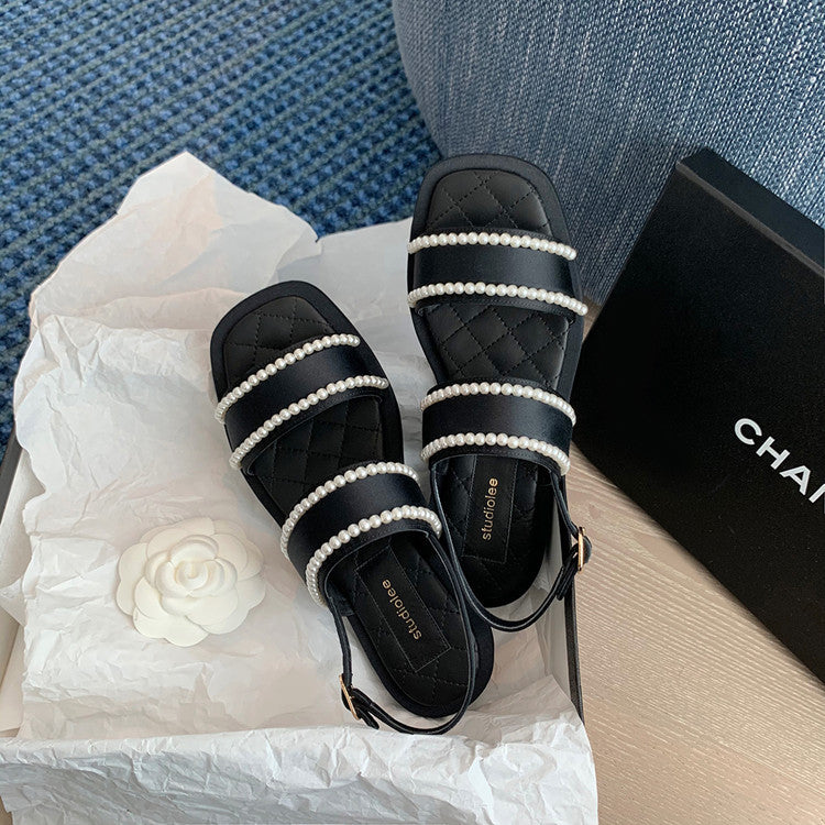 Französische Perlen-Sandalen – Bild 5 | LuxeStyle