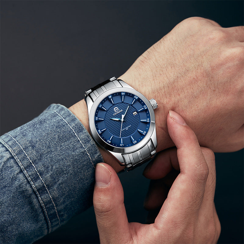 Business-Armbanduhr mit Kalender