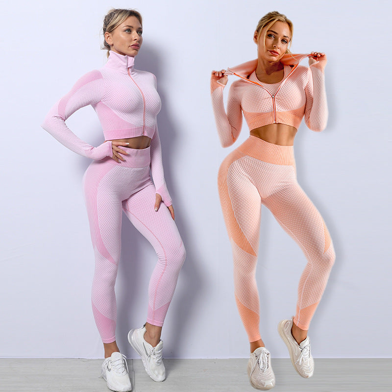 Nahtloses Yoga-Set für Damen