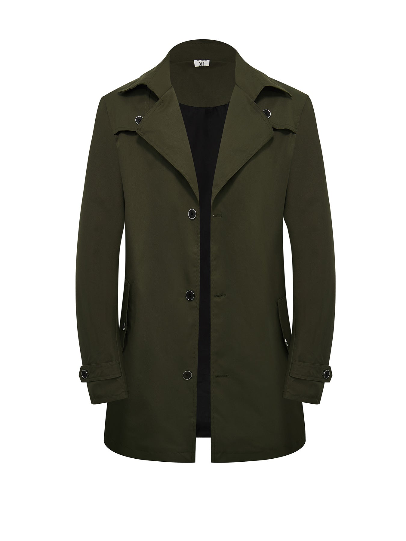 Herren Trenchcoat mittellang – Freizeit-Jacke