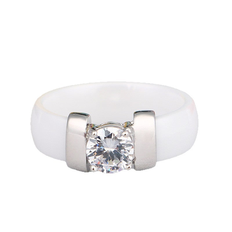 Keramikring mit Diamant-Einlage – Bild 5 | LuxeStyle