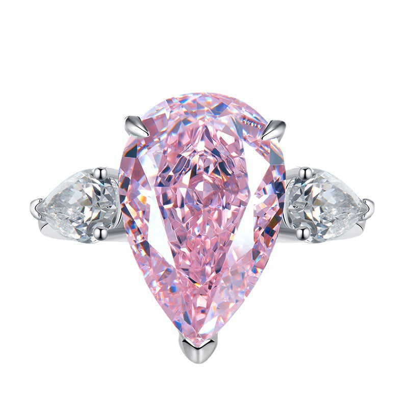 Silberring mit Wassertropfen-Design – Bild 2 | LuxeStyle
