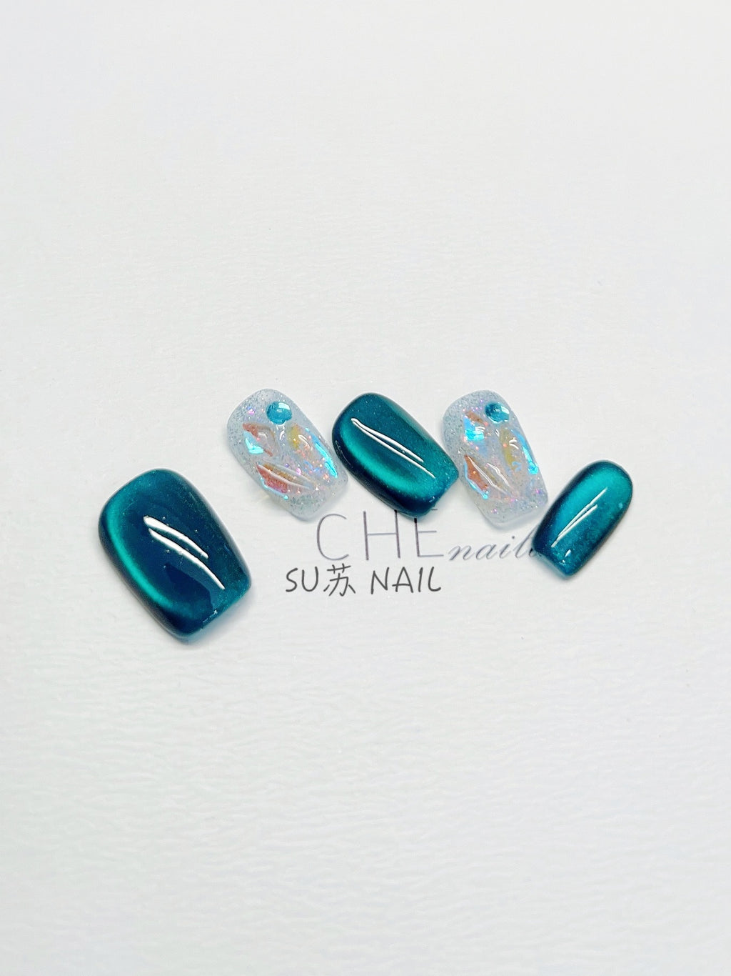 Nagelsticker Weiss
