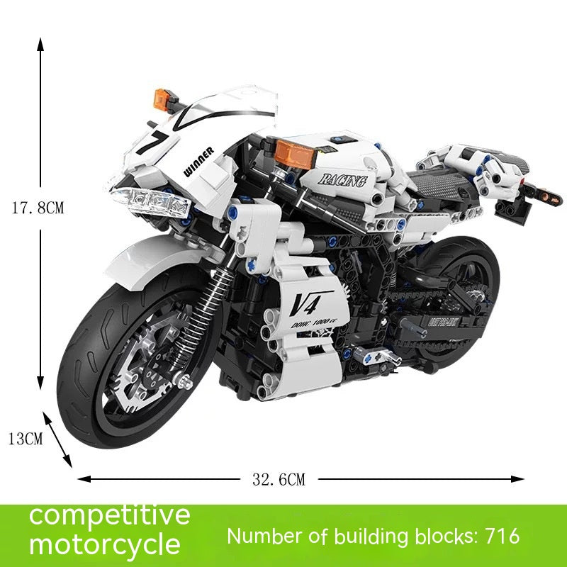 7047 Rennmotorrad Bausteine für Kinder