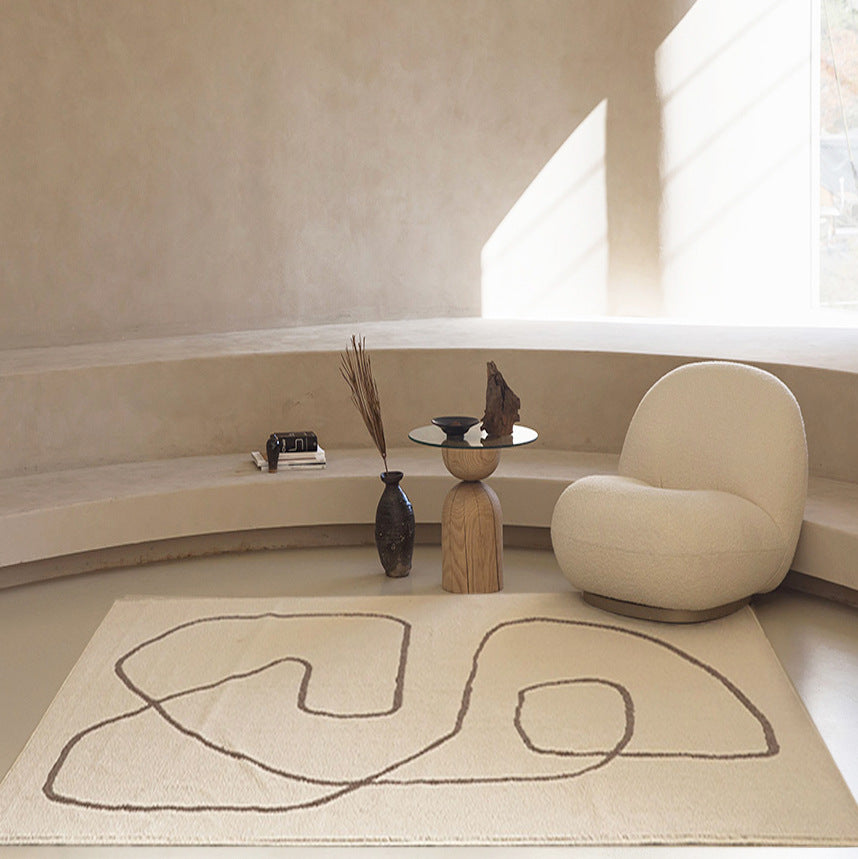 Dicker Teppich für Schlafzimmer im Japan-Korea-Stil