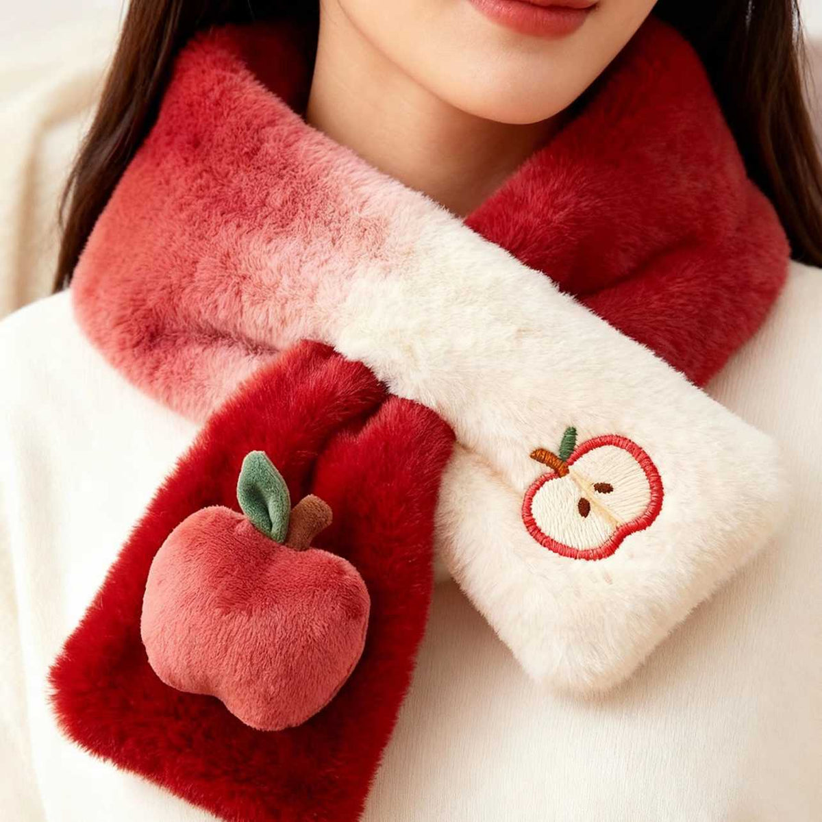 Roter Winter-Schal – Bild 4 | LuxeStyle