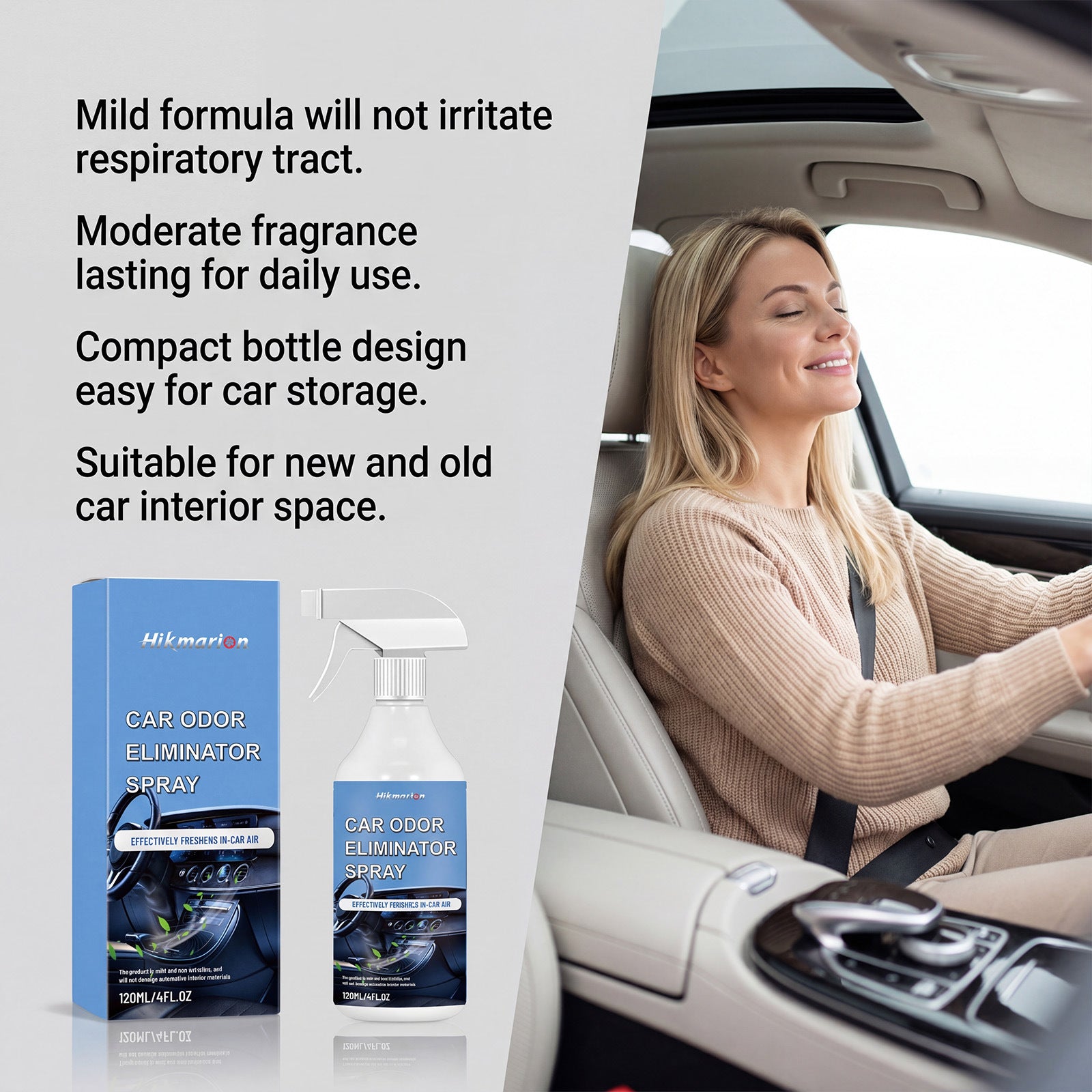 Auto Geruchsentferner Spray – Für sofortige Frische.