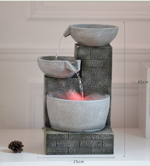 Tisch-Humidifikator mit Wasserspiel