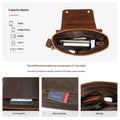 Premium Leder-Crossbody-Tasche