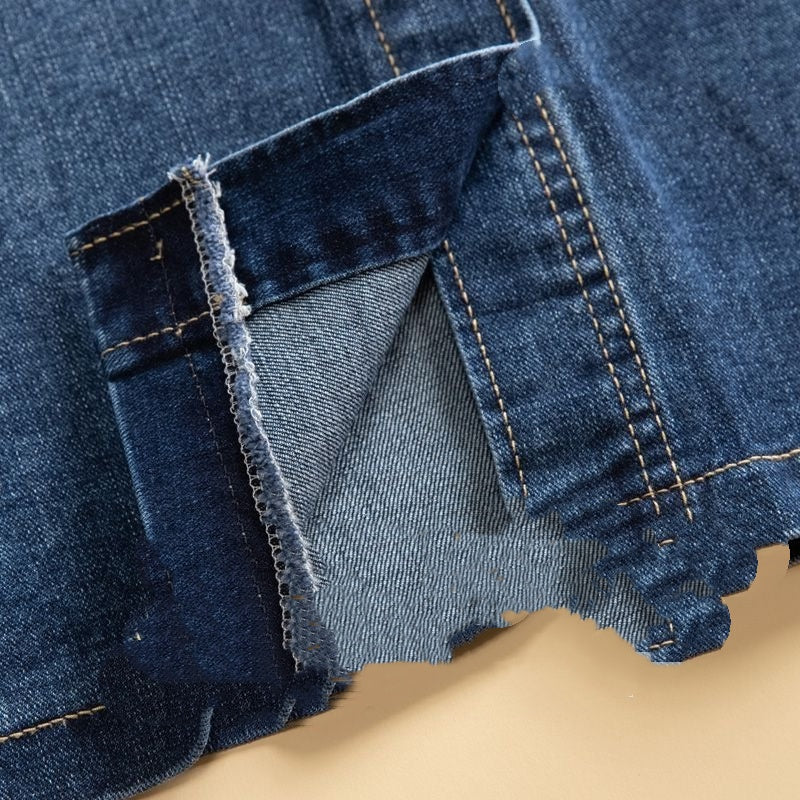 High-Waist A-Linien Midikleid aus Baumwolle – Ansicht 4