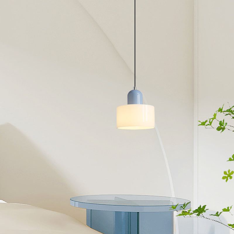 Runde Glas-Pendelleuchte "Cream Wind"