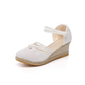 Keilabsatz-Sandalen mit spitzer Zehenpartie – Bild 5 | LuxeStyle