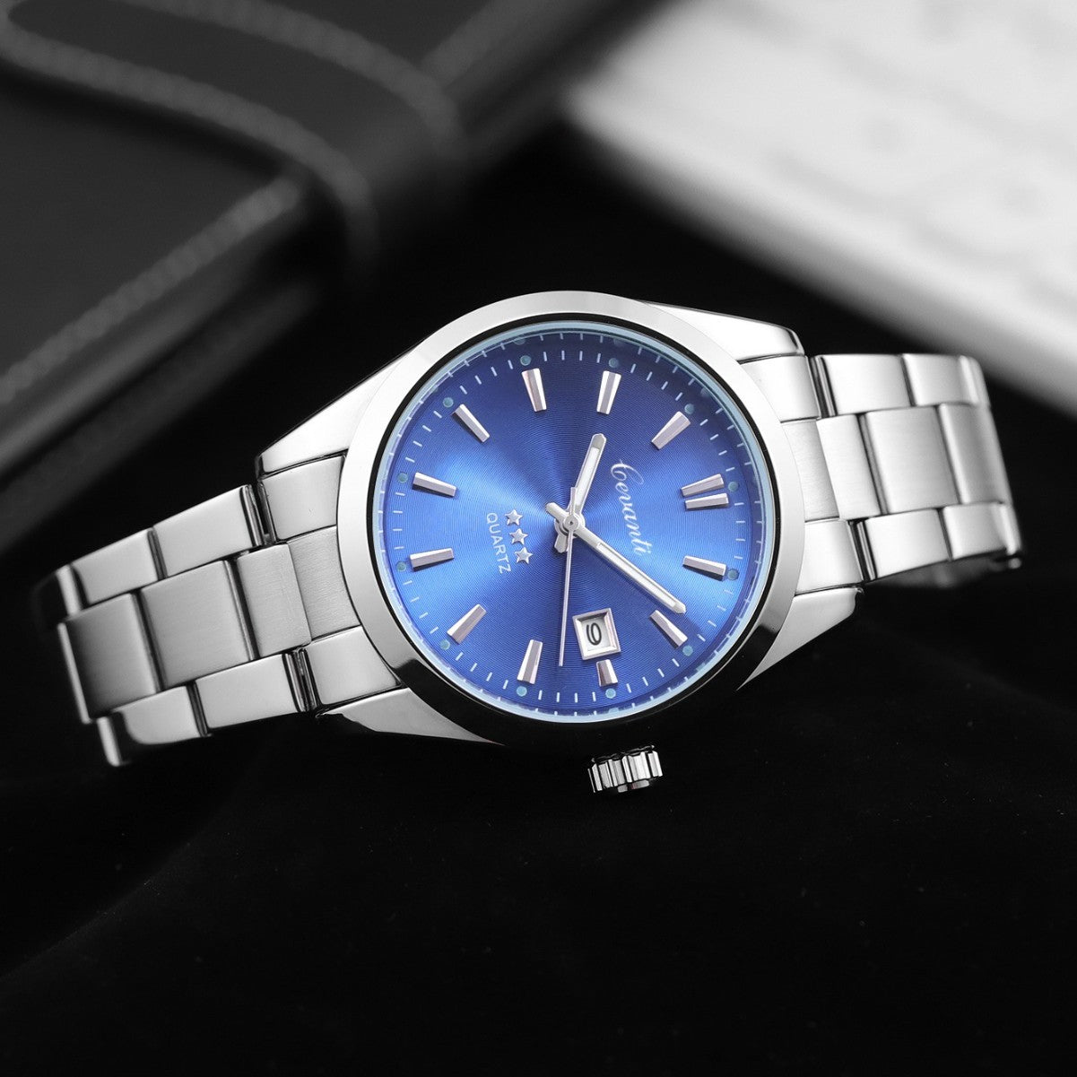 Herrenuhr mit Stahlband