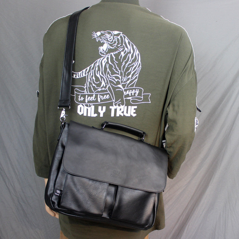 Retro-Schultertasche im japanischen Stil für Herren – Bild 3 | LuxeStyle
