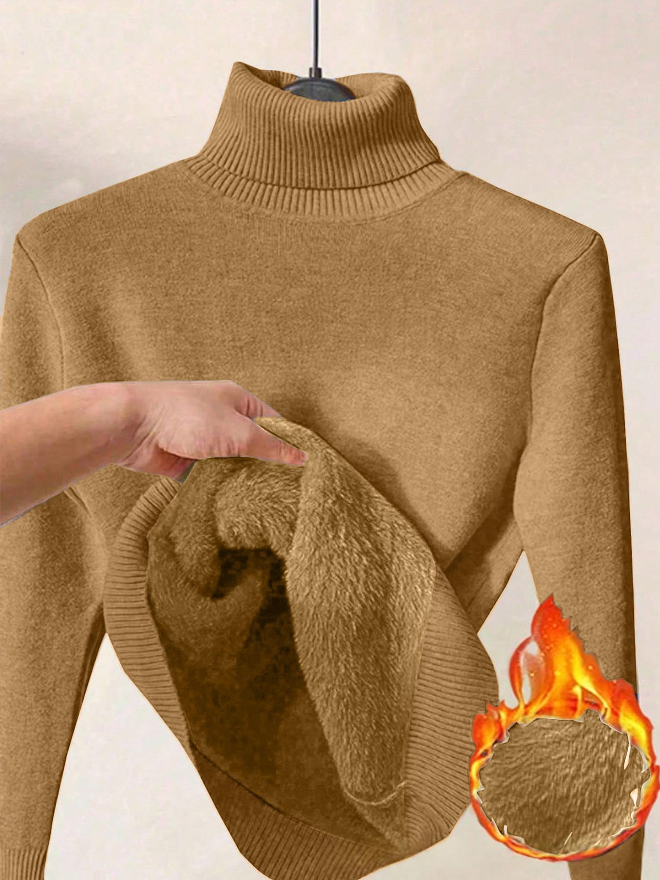 Damen Fleece Rollkragenpullover