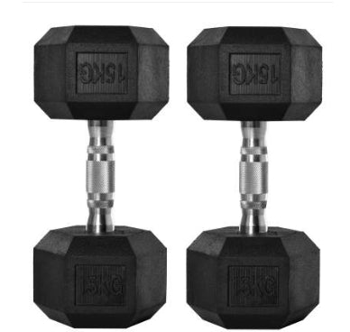 Hexagonaler Gummieinsatz-Dumbbell 12,5 kg – Bild 16 | LuxeStyle