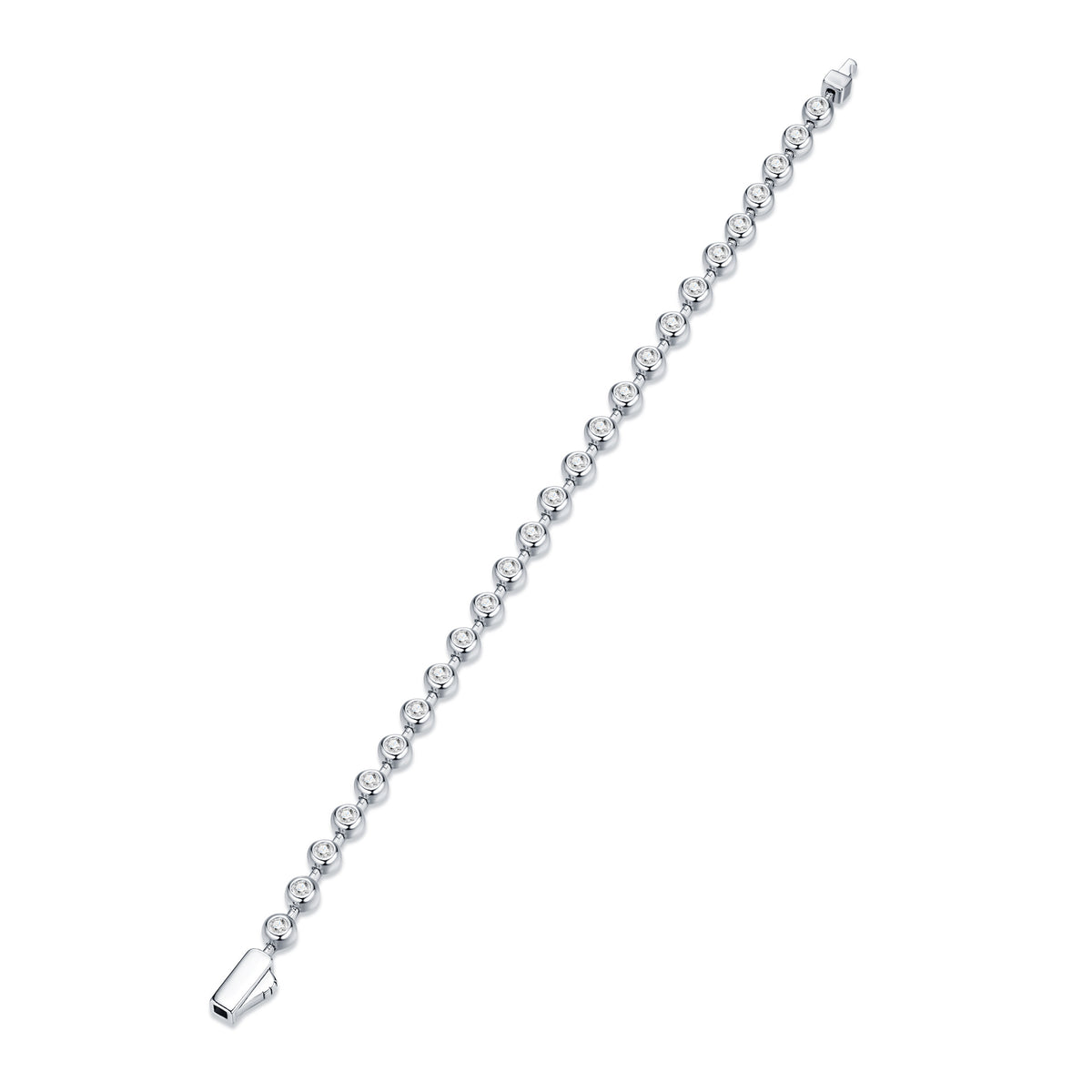 Moissanite Armband mit Kreis-Design (Silber) – Bild 5 | LuxeStyle