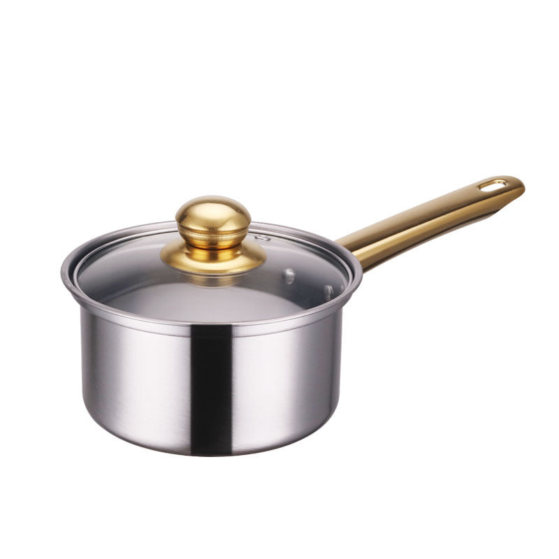 Topf-Set mit Goldgriffen, 18-teilig