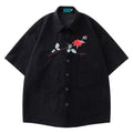 Corduroy-Hemd mit Rosen-Embroidery – Bild 7 | LuxeStyle